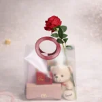 Luxury Personalized Gift Hamper for Her | Clutch, Teddy, Necklace & Chocolates – Tohfa Riwaz - Image 7