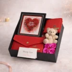 Personalized Couple Combo Chocolate Nuts Gift Hamper | Wallets, Teddy & Photo Frame – Tohfa Riwaz - Image 6