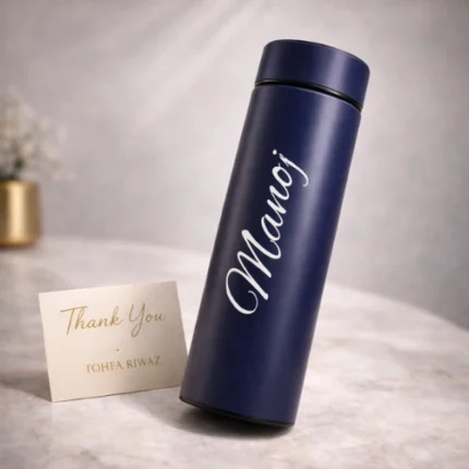 Personalised temperature water bottle gift curated by Tohfa Riwaz