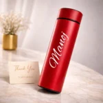 Personalised temperature water bottle gift curated by Tohfa Riwaz
