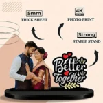 Better Together personalised photo cutout gift with custom note card by Tohfa Riwaz