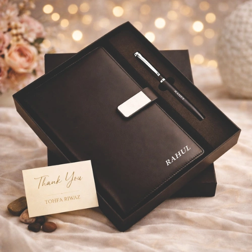 Premium diary and pen combo suitable for corporate gifting