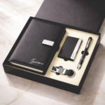 4 in 1 Premium Gift Combo |  Diary Notebook, Key Chain, Card Holder & Pen - Image 2