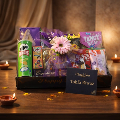 Decorative chocolate gift hamper tray for festive gifting in Mohali