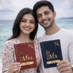 Personalized Couple Passport Cover Combo | Custom Name Travel Gift - Image 3