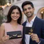 Personalized Couple Wallet Gift Set | Custom Name Men & Women Wallets - Image 4