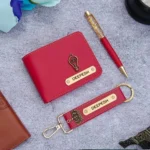 Personalized birthday gift for men with premium wallet and keychain combo by Tohfa Riwaz
