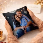 Premium custom cushion gift with soft fabric and vibrant print