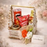 Premium Chocolate & Nuts Gift Hamper in Decorative Basket - Image 4