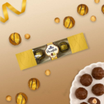 Luxury Personalized Couple Gift Hamper | Clutch, Wallet, Golden Rose & Chocolates - Image 3