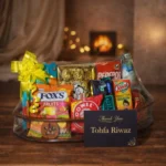 Birthday Confectionery & Nuts Wooden Tray Hamper | Tohfa Riwaz Mohali - Image 3