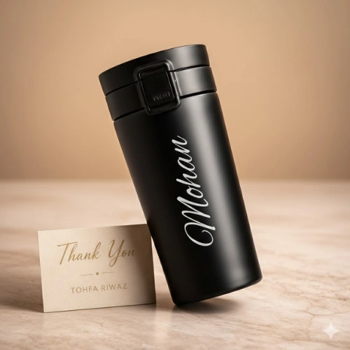 premium-insulated-coffee-mug-tohfa-riwaz Vacuum insulated hot and cold coffee mug gift curated by Tohfa Riwaz