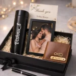 Personalised Gift Hamper with Stainless Steel Bottle, Wallet, Pen & Photo Frame | Tohfa Riwaz - Image 3