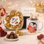 Personalized Gift Combo with Teddy, Chocolate Box & Custom Note Card | Curated by Tohfa Riwaz - Image 3