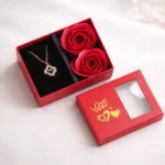 Luxury Personalized Gift Hamper for Her | Clutch, Teddy, Necklace & Chocolates – Tohfa Riwaz - Image 3