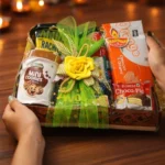 Luxury Confectionery & Nuts Wooden Tray Hamper | Tohfa Riwaz Mohali - Image 3