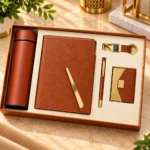 Personalized Premium Corporate Gift Set – Leatherette Diary, Bottle, Pen & Accessories Gift Box - Image 2